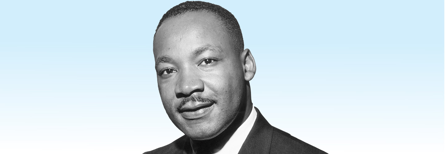 Black & white headshot of Martin Luther King Jr.